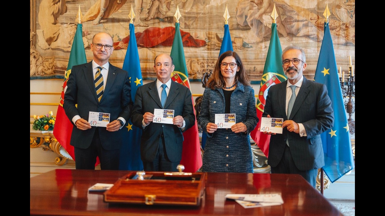 Sessão de lançamento do selo comemorativo dos 40 anos da adesão de Portugal à CEE