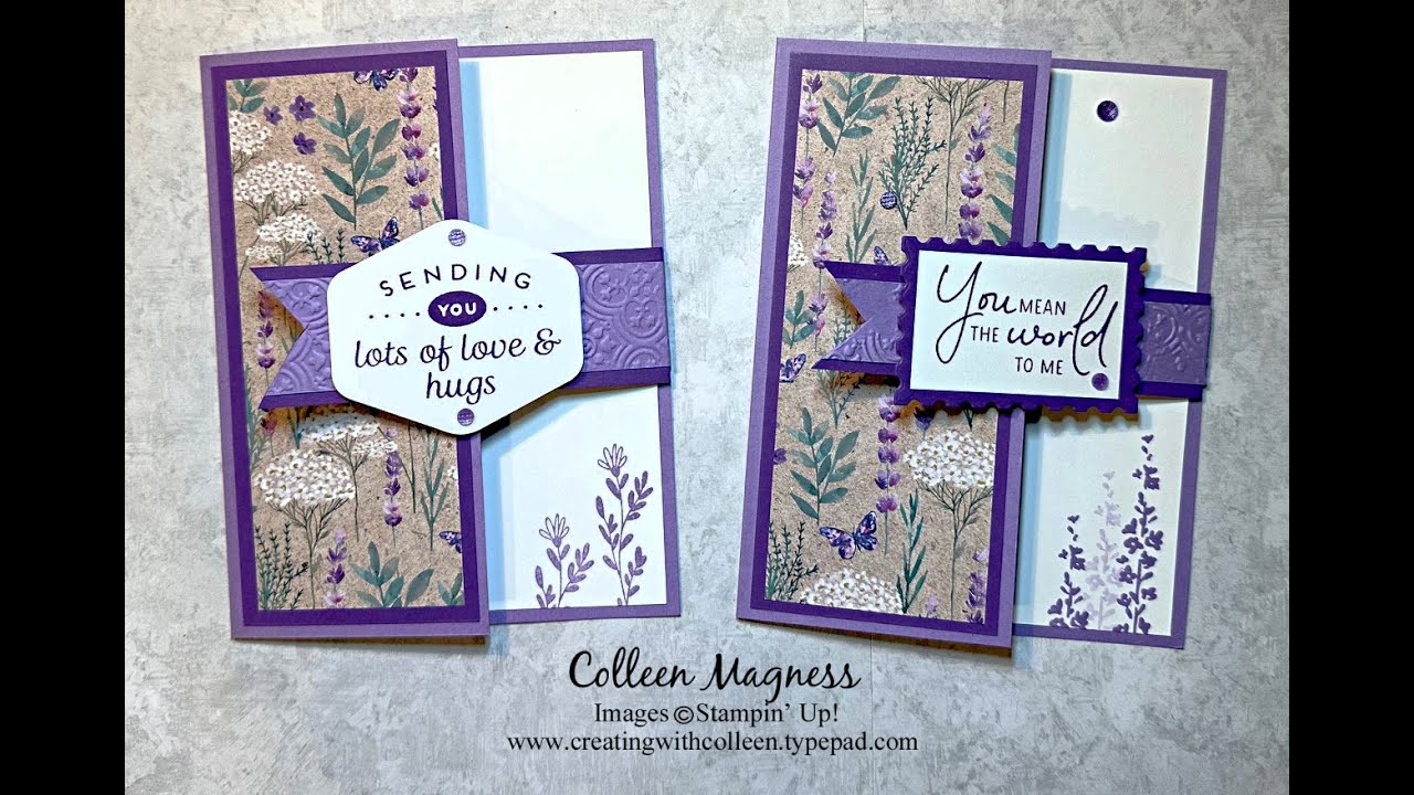 New Perennial Lavender Special Fold Buckle Card