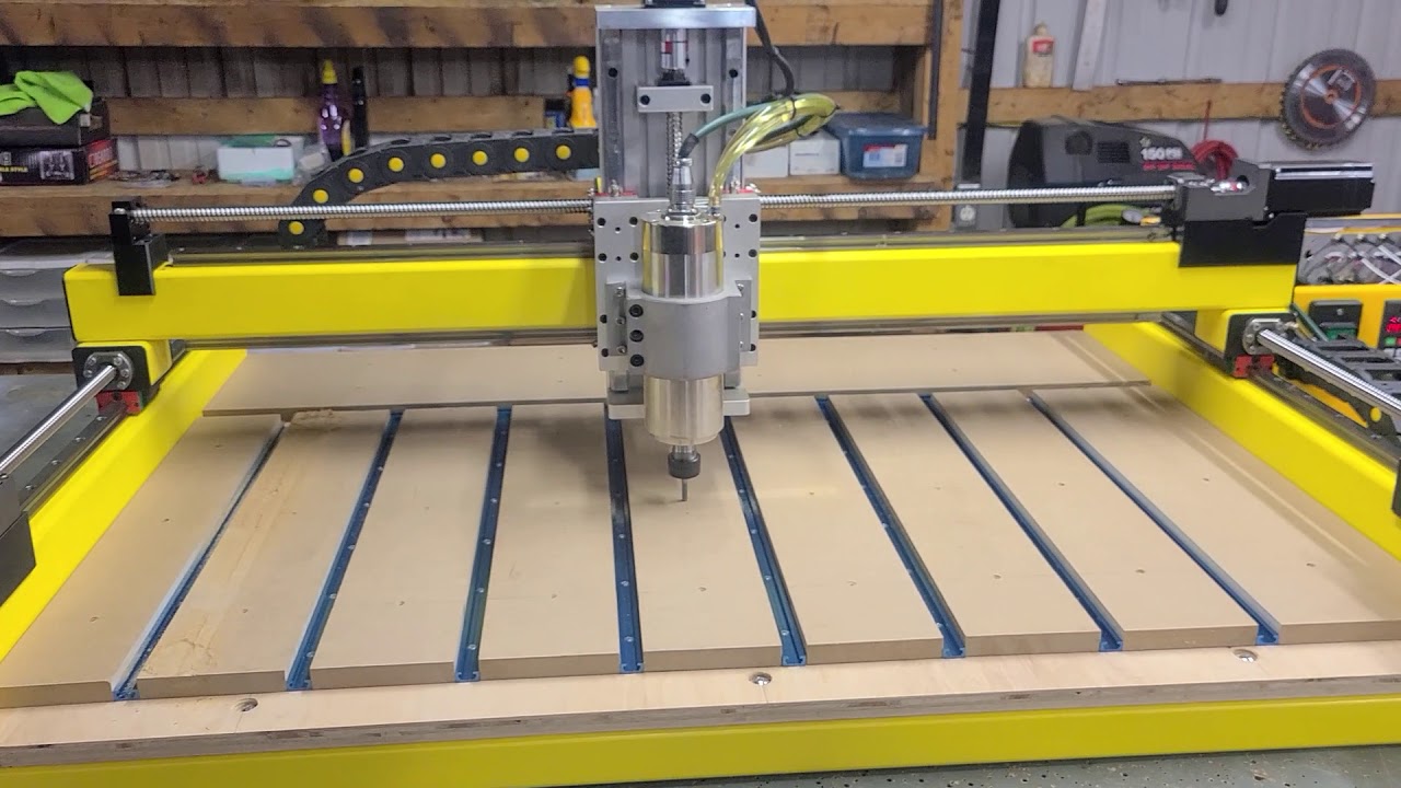 DIY PrintNC CNC first time milling