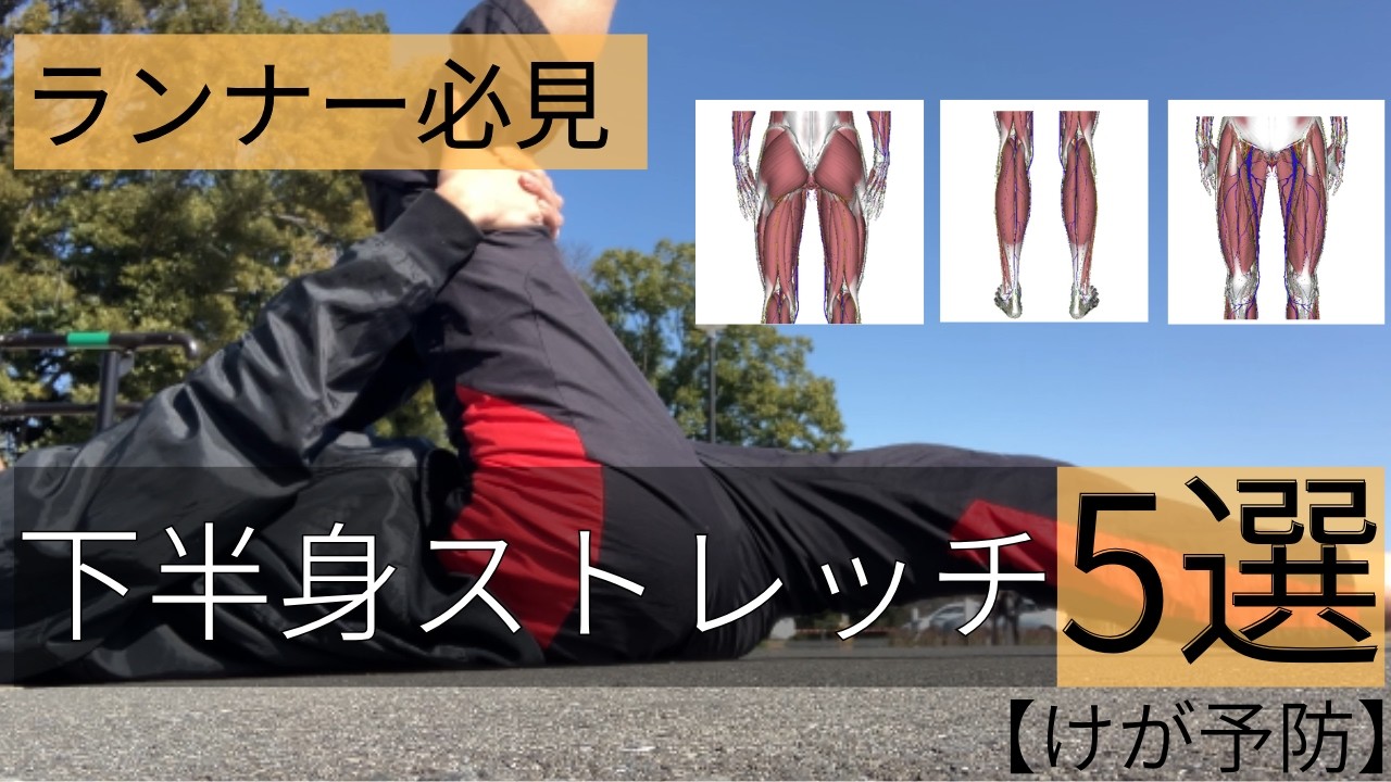 ランナー必見！下半身ストレッチ5選【けが予防、疲労ケア】