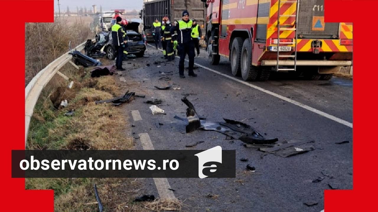 Şoferul de TIR care a ucis 3 oameni în Galaţi, reţinut. Bărbatul şi victimele erau din R. Moldova