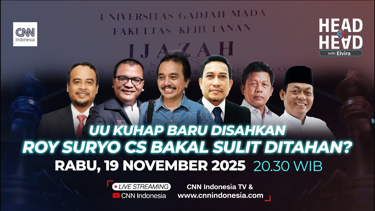 UU KUHAP Baru Disahkan, Roy Suryo Cs Bakal Sulit Ditahan? | Head to Head With Elvira