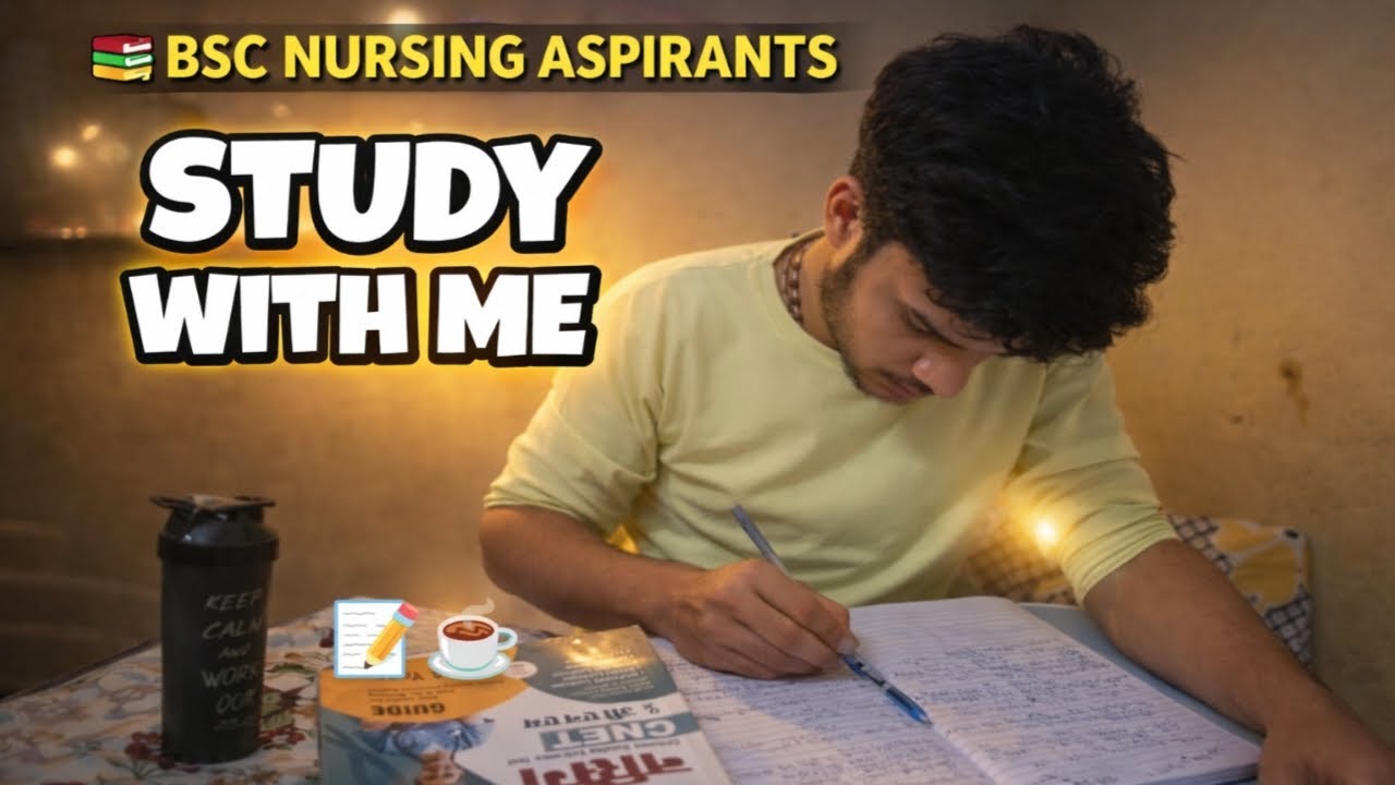 Live Study With Me 🔴 | 60/10 Pomodoro || B.Sc Nursing Prep 2026