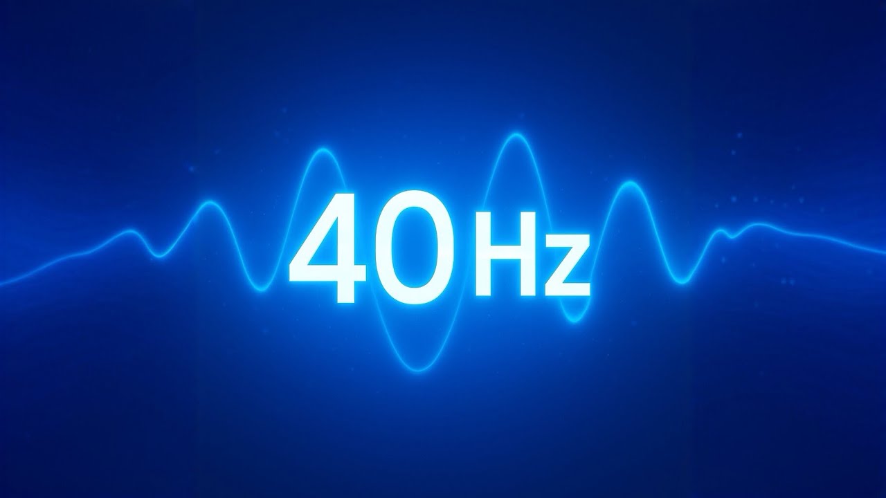 40Hz Binaural Beats | Brain Focus | 2 hours | Black Screen
