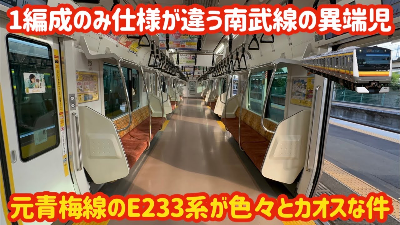 【唯一の中古車】南武線の異端児E233系8500番台に〇〇があって凄い事になってた…