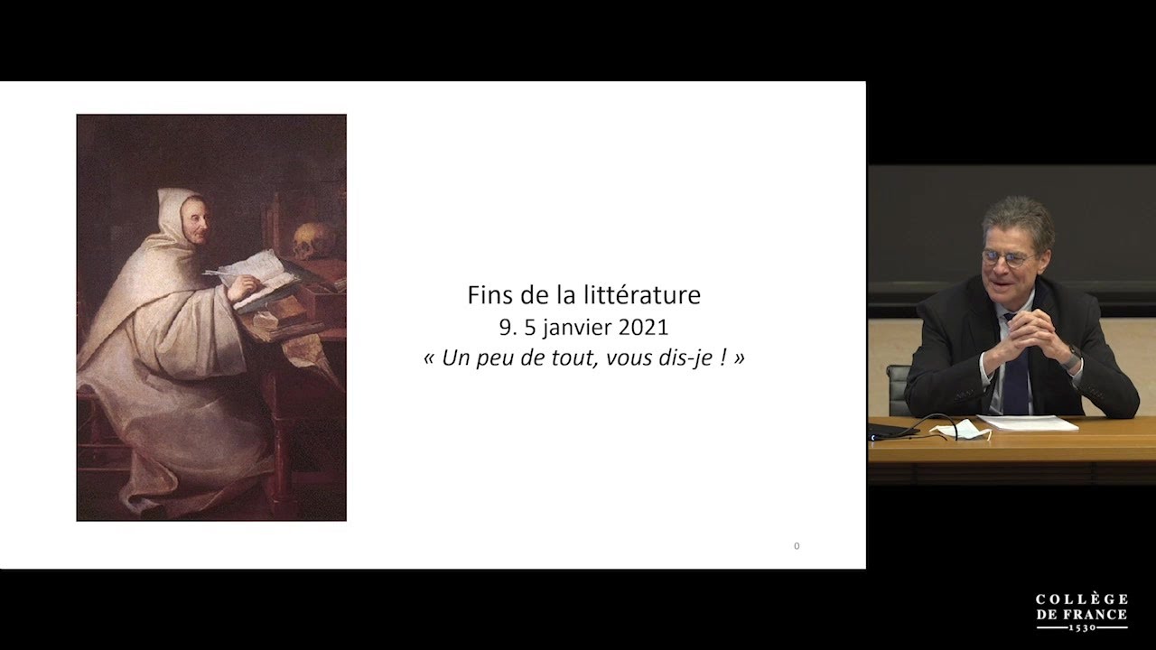 Fins de la littérature (suite et fin) (1) - Antoine Compagnon (2020-2021)