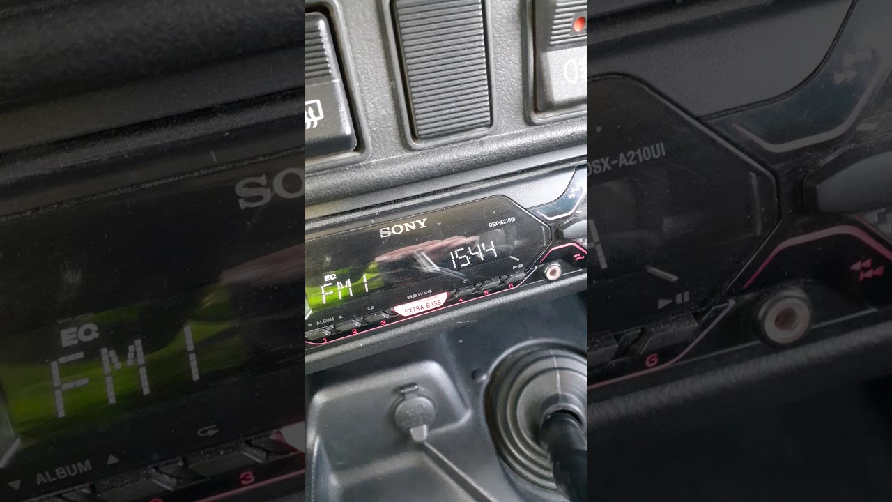 Как настроить время на магнитоле Сони DSX-A210UI