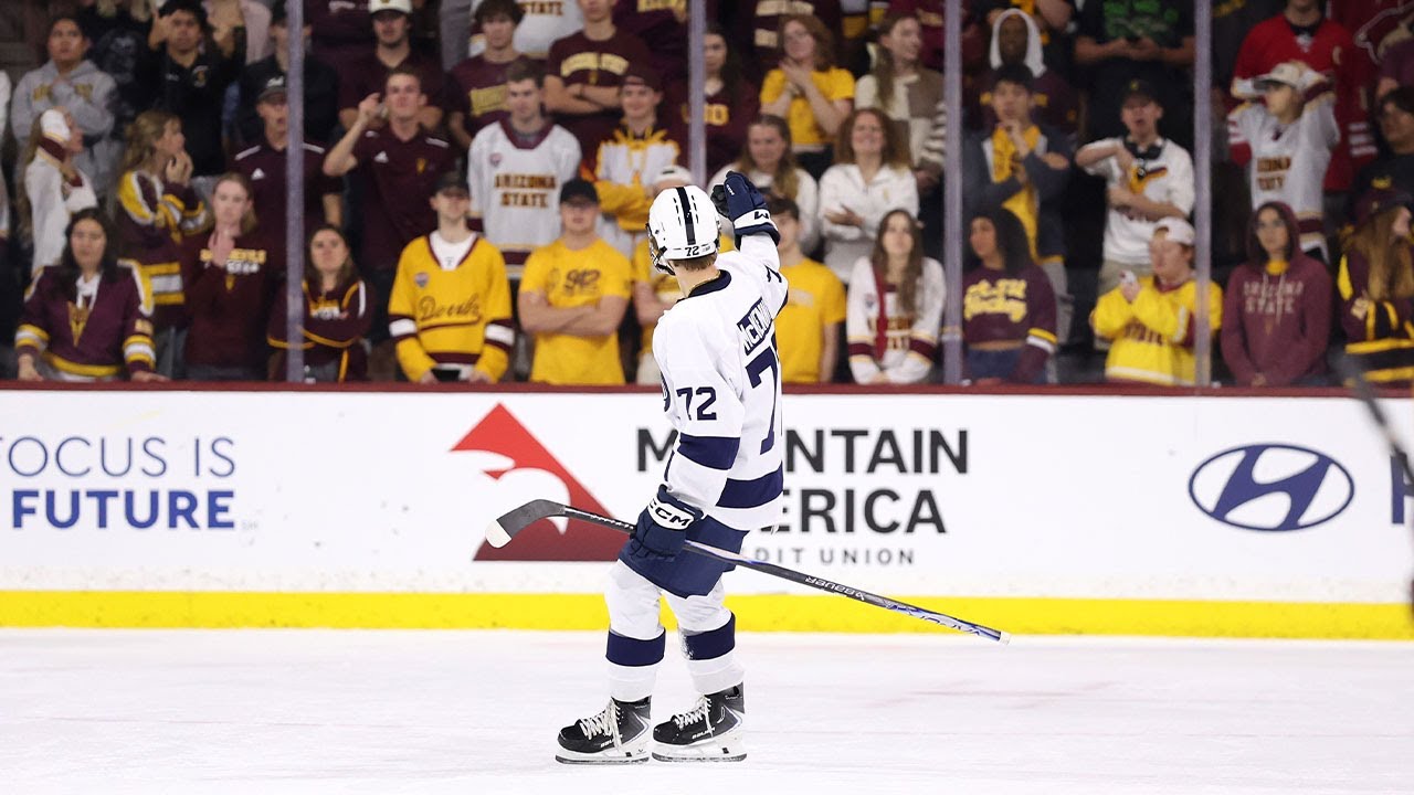 Gavin McKenna's first NCAA goal is a GAME-WINNER 🚨
