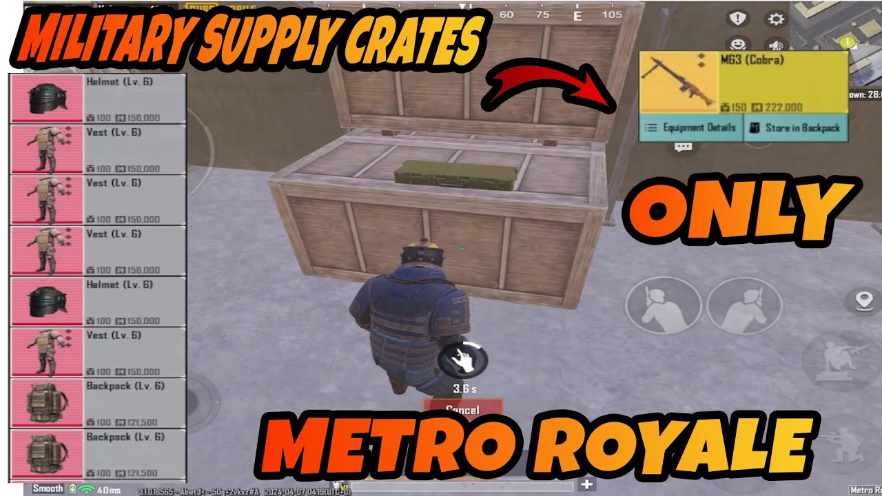 ONLY MILITARY SUPPLY CRATE -I CORNERED THE RUSSIAN TEAM - PUBG METRO ROYALE