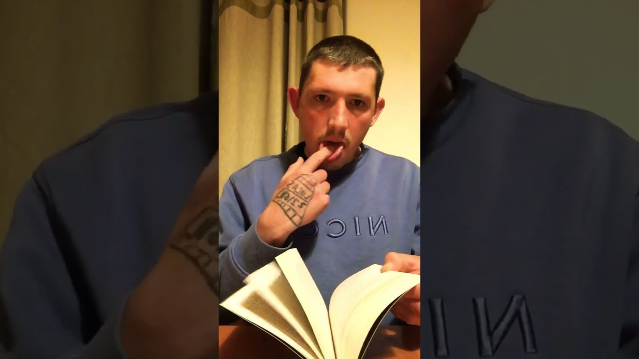 Asmr finger licking fast page flicking Harry Potter book
