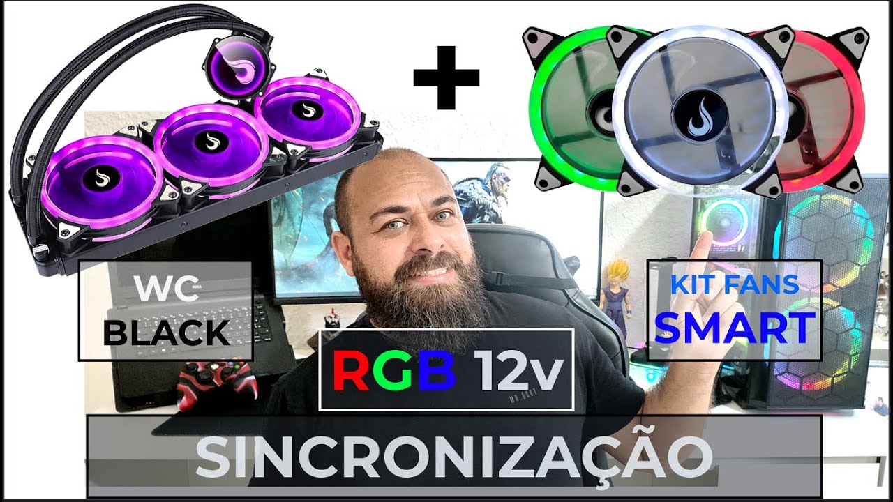 COMO LIGAR CONTROLADORA RGB RISE MODE SMART JUNTO COM AS FANS DO WATER COOLER 360MM BLACK???...