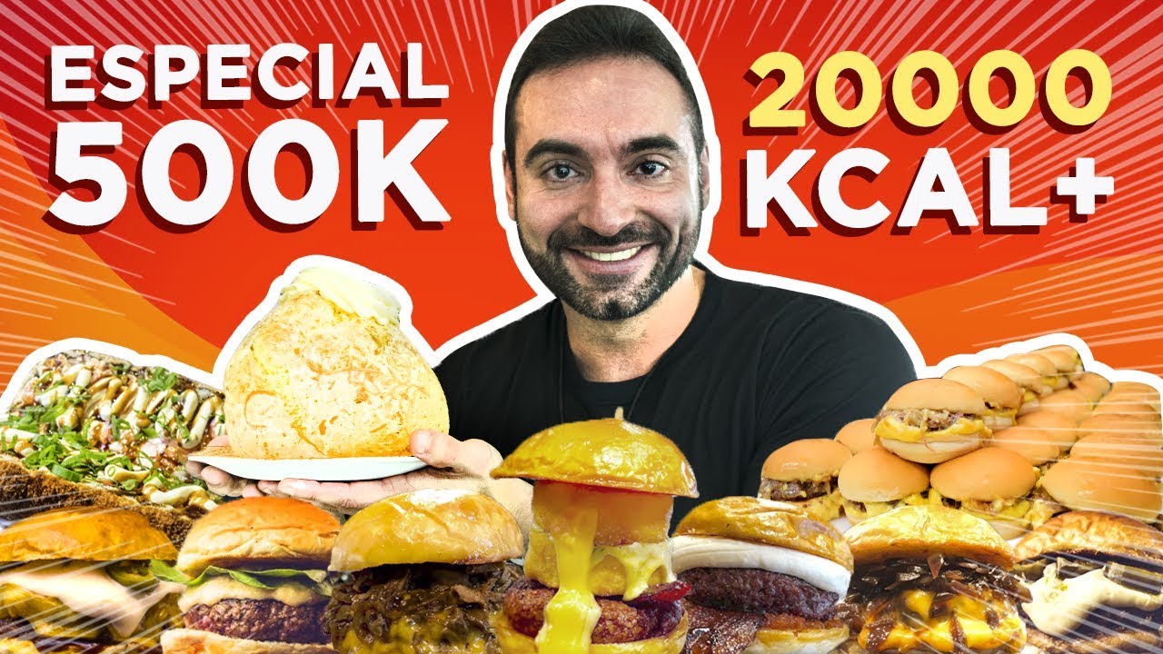 Comendo 20.000 Calorias de GRAÇA!! (Especial 500k) [#48~#51]