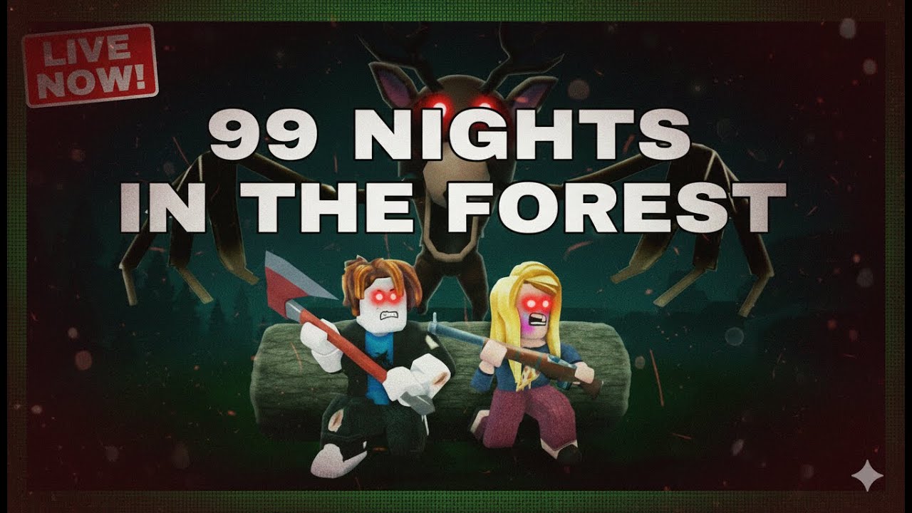 Lost in the Forest 🌲 | 99 Nights Survival | Roblox LIVE!