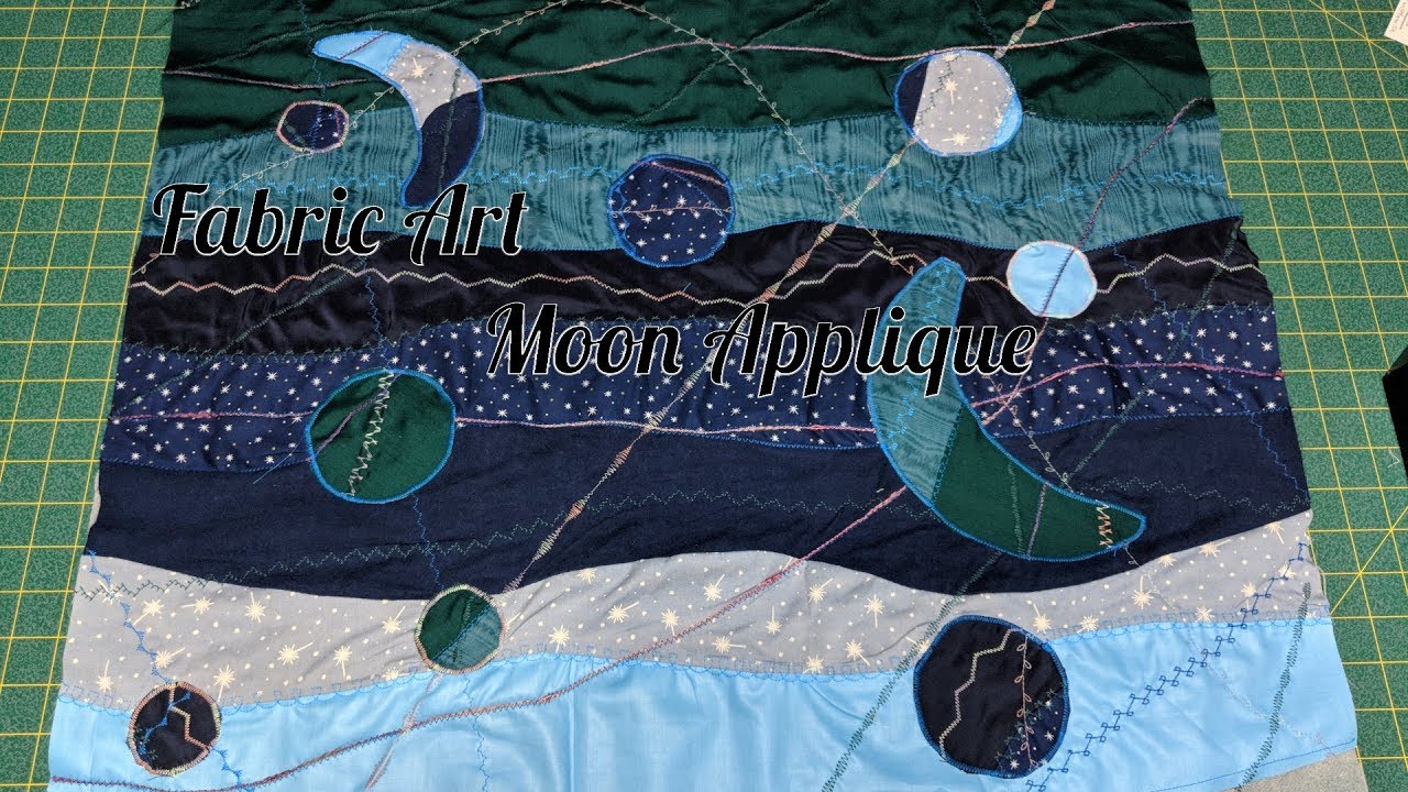 Fabric Art -  Moon Applique