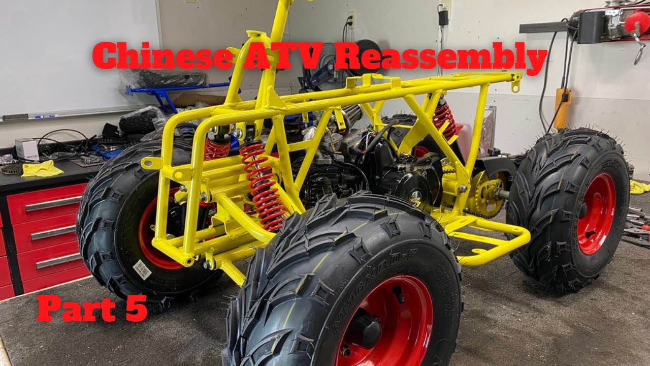 Restoring a TaoTao 110cc Chinese ATV! Time for reassembly! Part 5