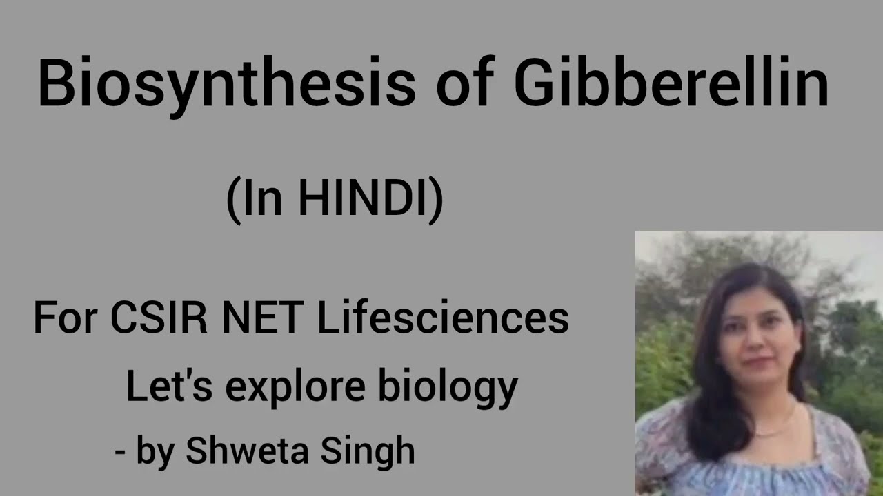 Biosynthesis of Gibberellin. (In HINDI). For CSIR NET Lifesciences.