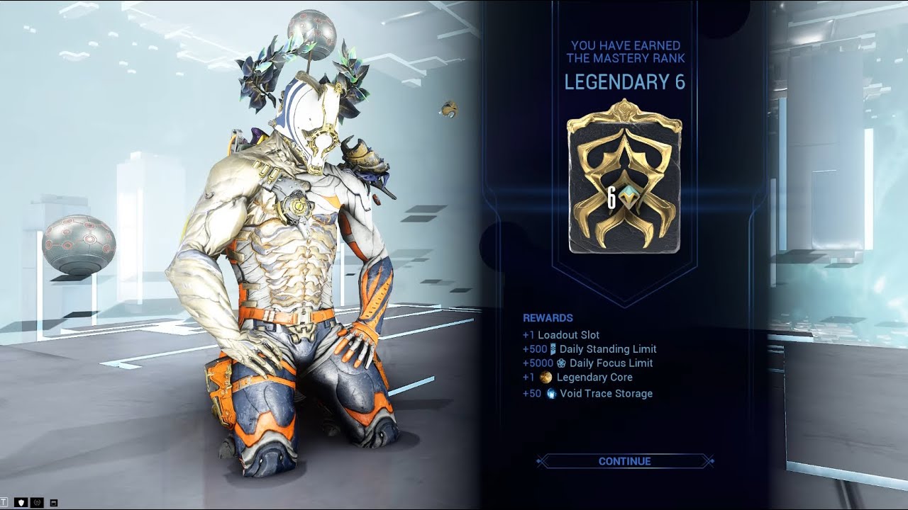 Warframe Legendary 6 Mastery Rank Test