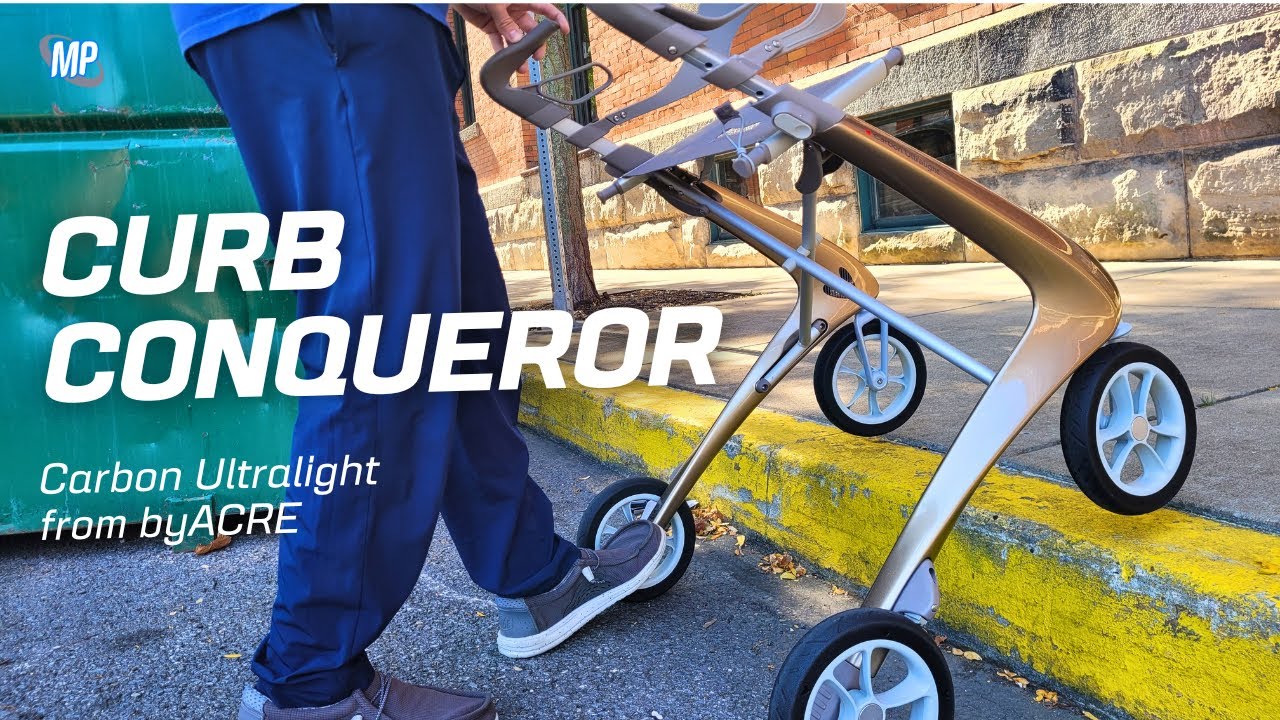 How to Use the byACRE Carbon Ultralight Rollator on Curbs