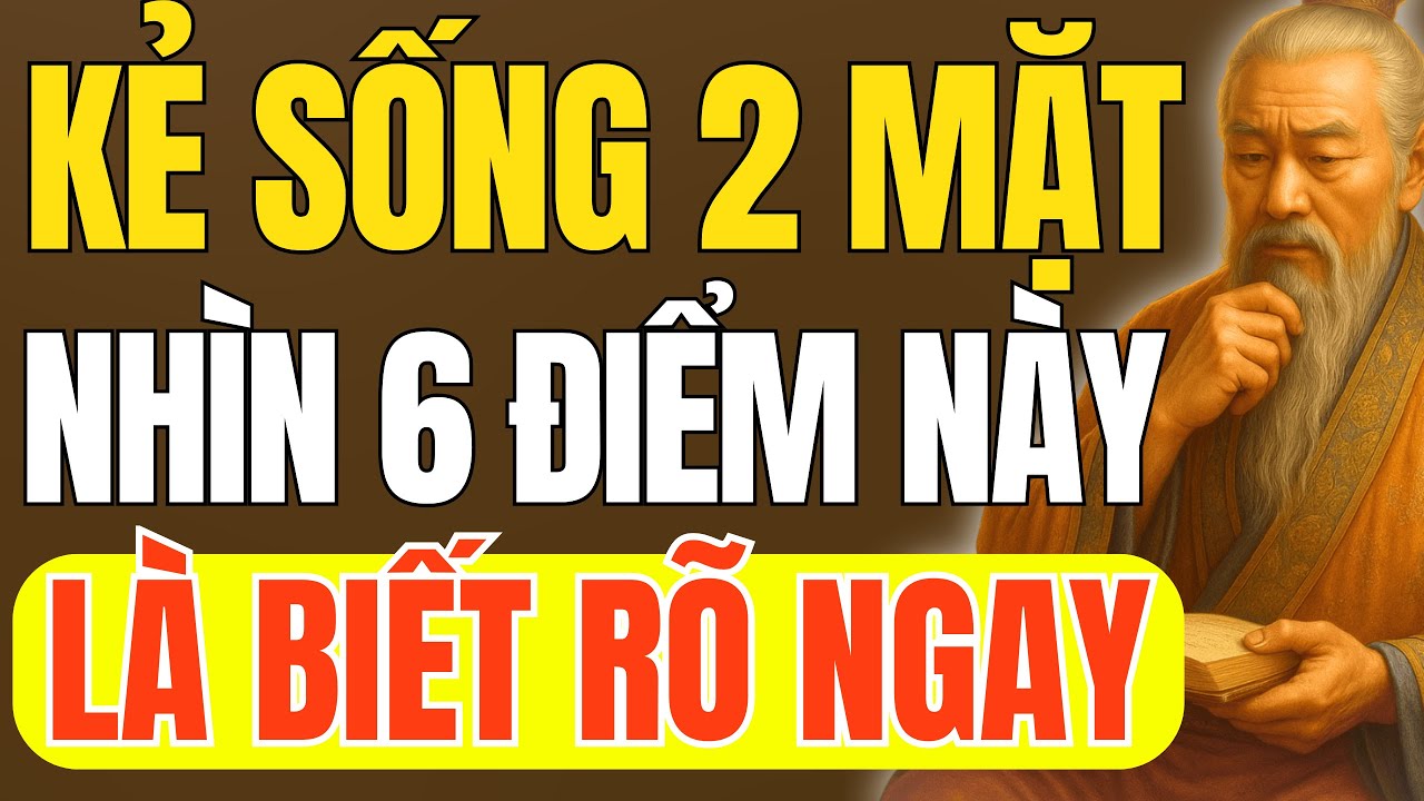 Cổ Nhân Dạy – 6 Điểm Nhìn Vào Là Biết Ngay Ai Là Kẻ Hai Mặt | Triết Lý Cuộc Sống