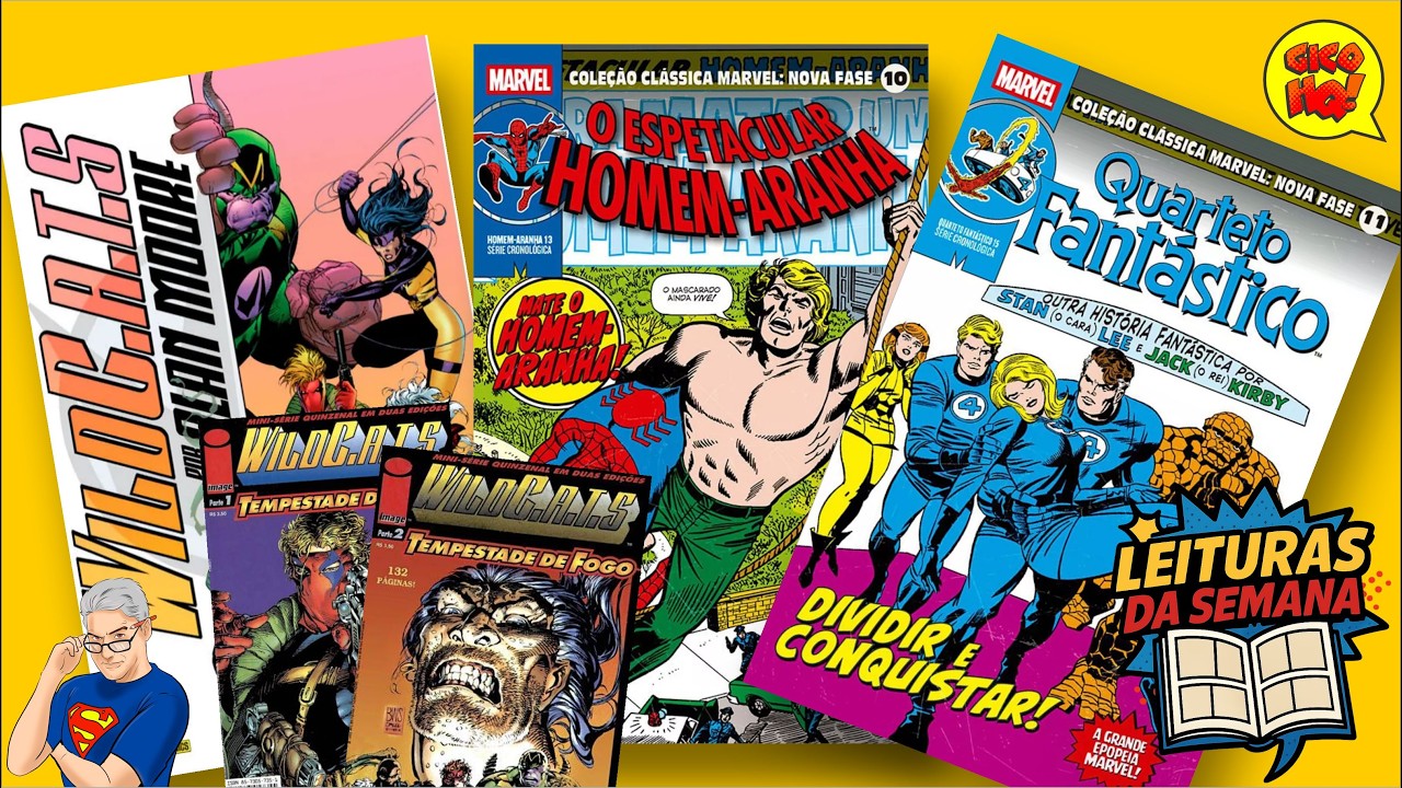 Alan Moore pagando boleto, IMAGE em formatinho, novelão do Aranha e do Quarteto! Leituras da Semana!
