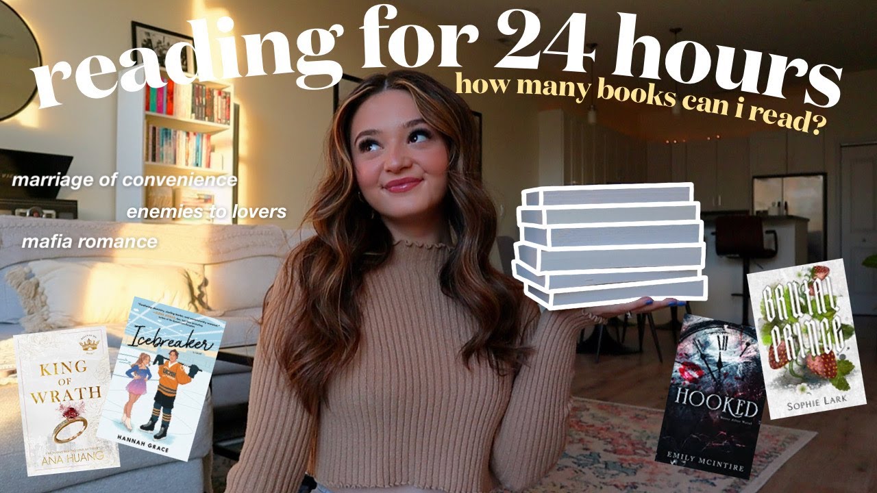 reading as many books as possible IN 24 HOURS… 📖☕️🎧🤍