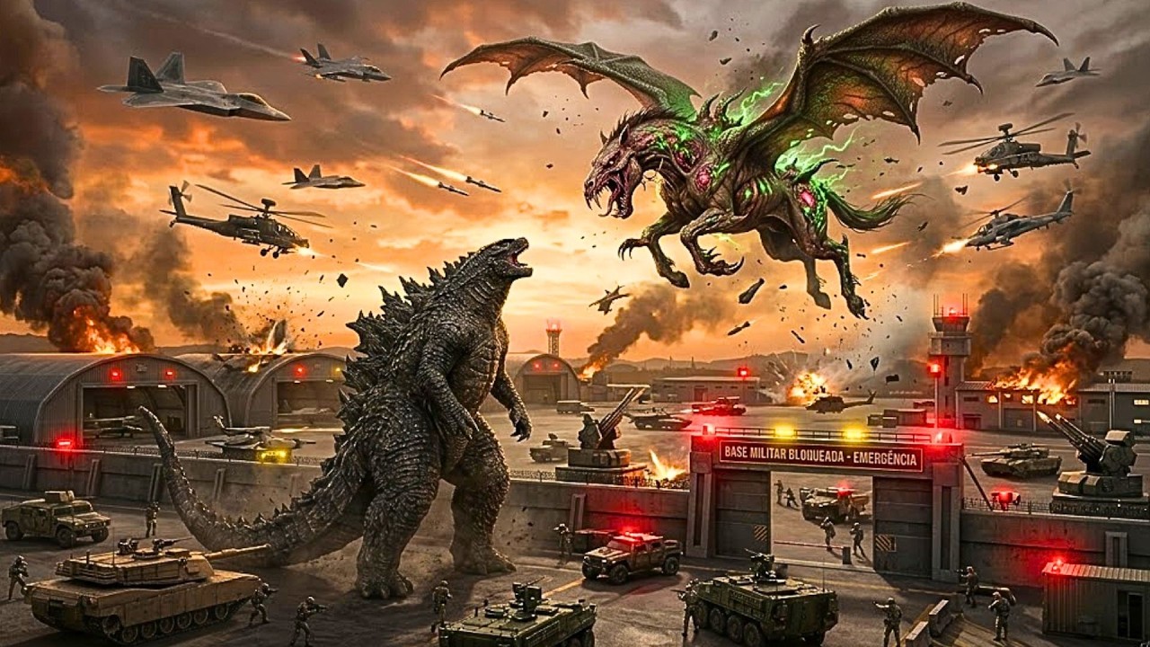 Godzilla vs. The Bio-Mutant Pegasus: Airborne Assault and Military Base Lockdown