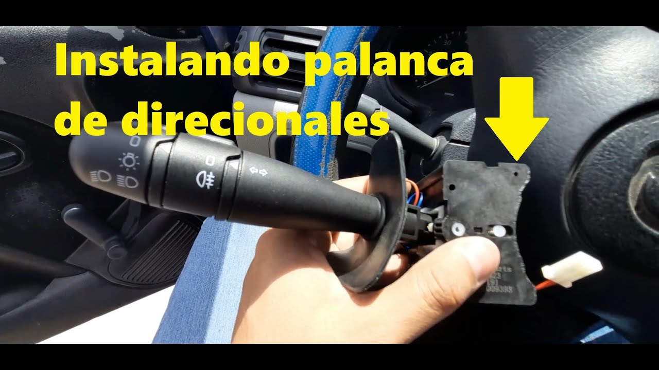 Como cambiar la palanca de luces direccionales en un nissan platina