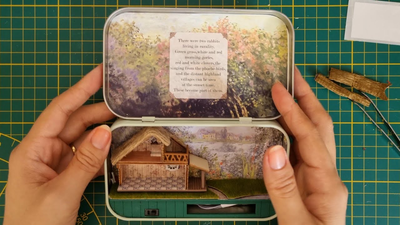 ASMR PRA RELAXAR • MONTAGEM DE MINIATURA (JARDIM DA VOVÓ) 👵🏽🪻🌿