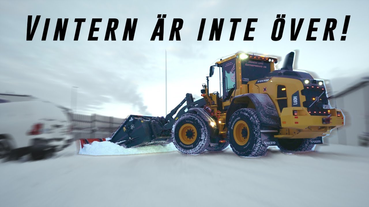 En snabb snösväng! L60H snöröjning