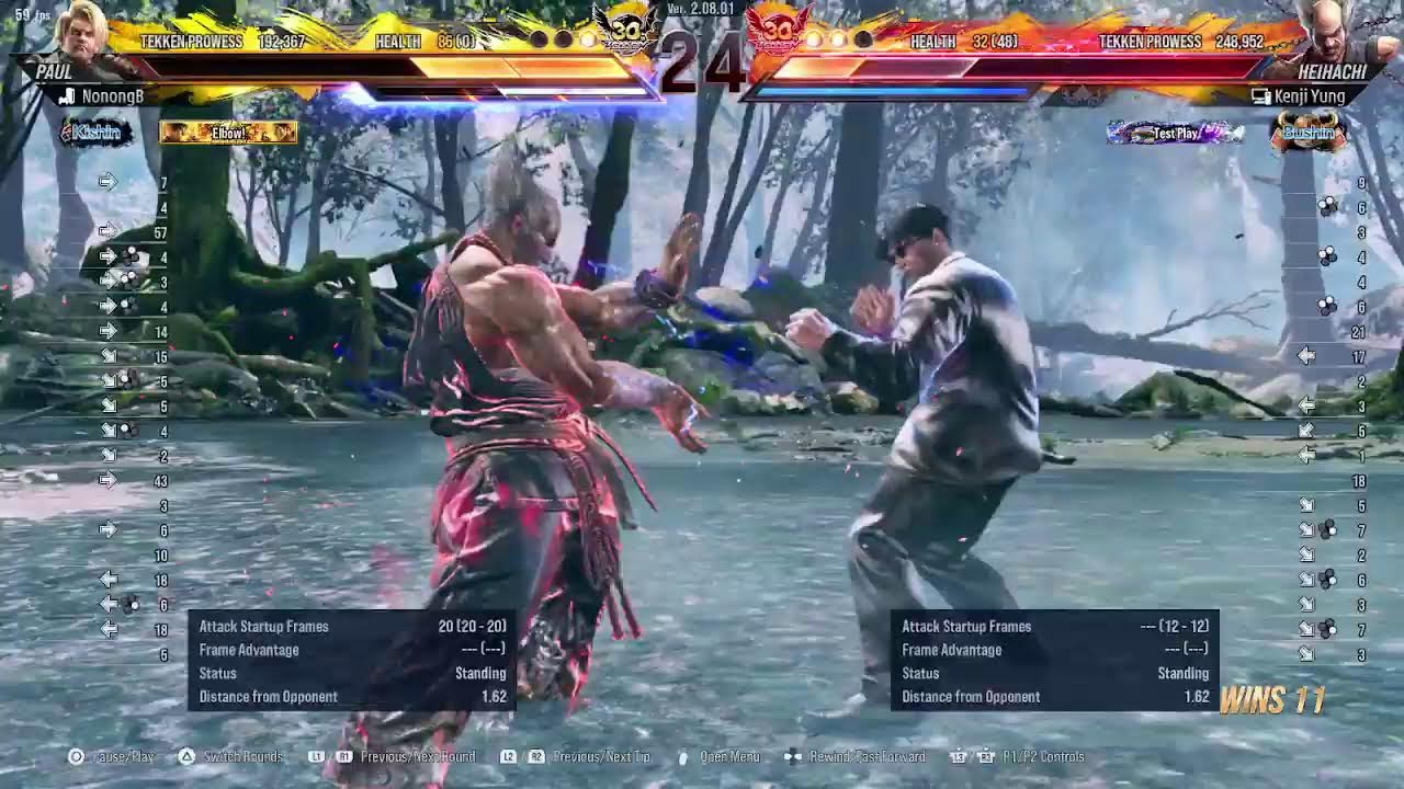 21 jan 2026  Tekken 8 S2.08.01 chill  (replay HEIHACHI rank fujin to bushin)
