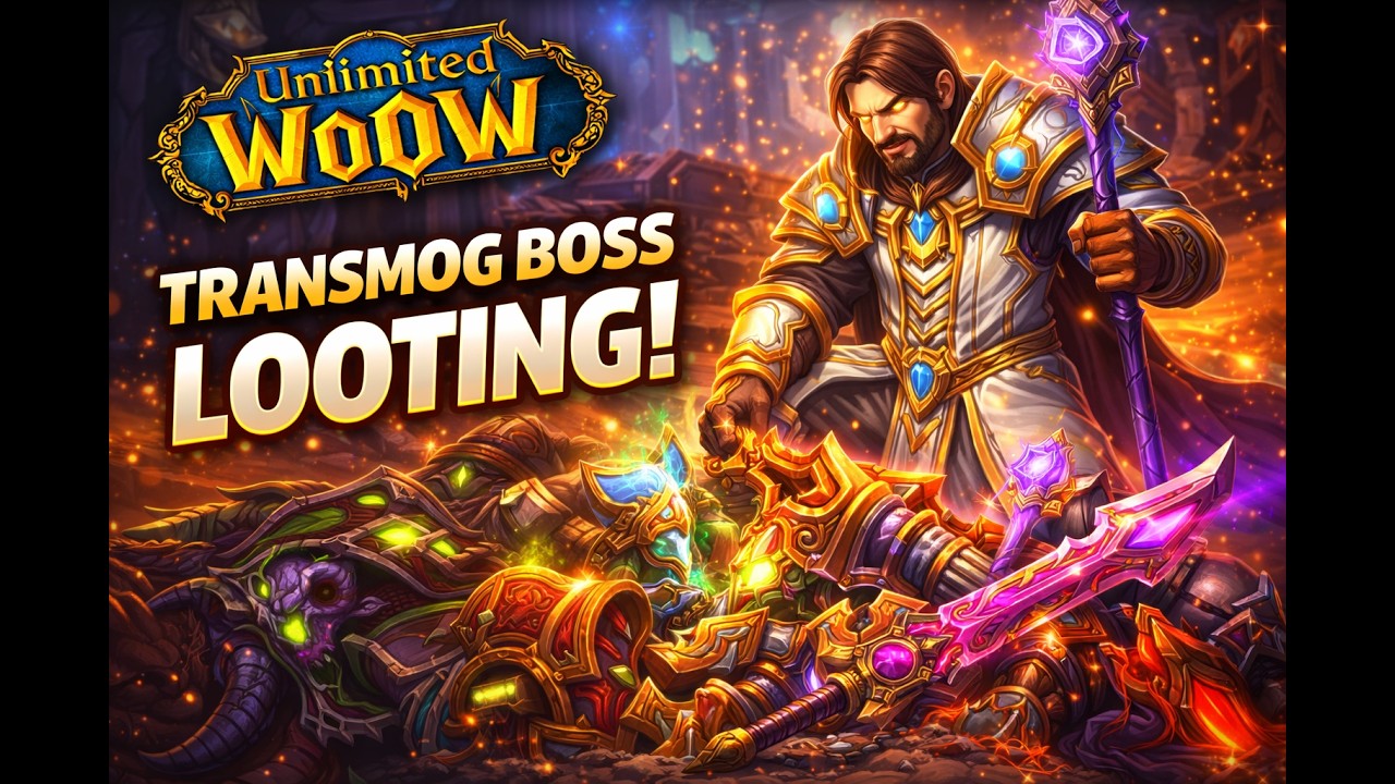 Unlimited WoW Transmog Boss Cut & looting
