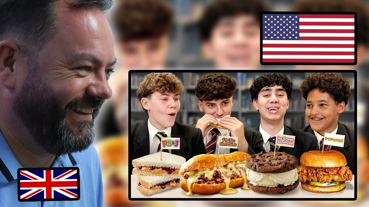 BRITS React to British Highschoolers mind-blown by American Sandwiches!