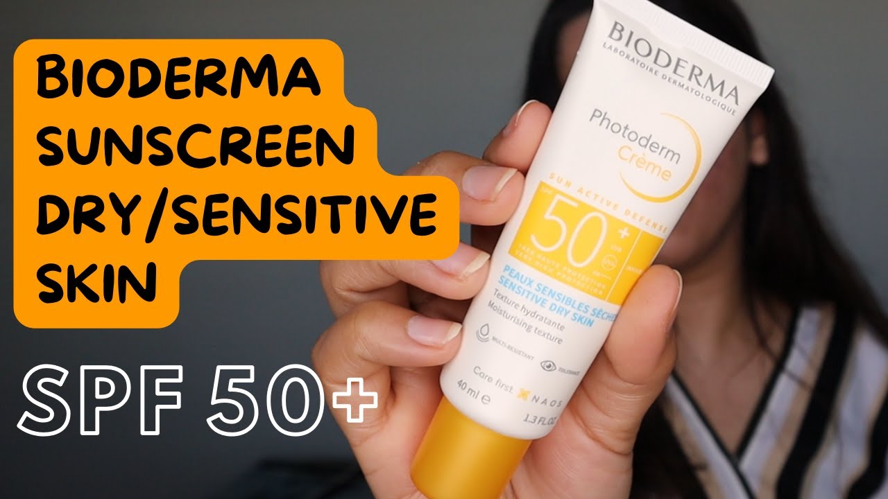 Bioderma Sensitive Dry Skin SPF 50+ Review and Application | Bioderma Photoderm Creme Sunscreen
