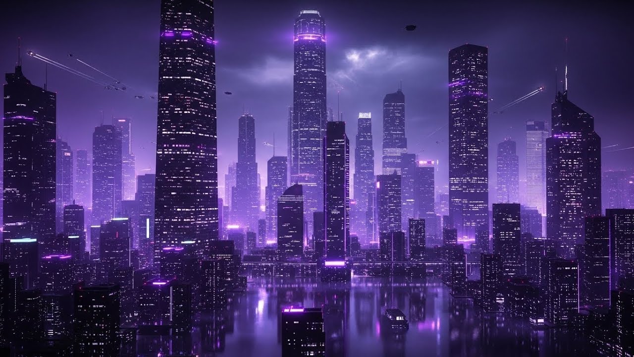 Violet Night Pulse | Neon Trap District