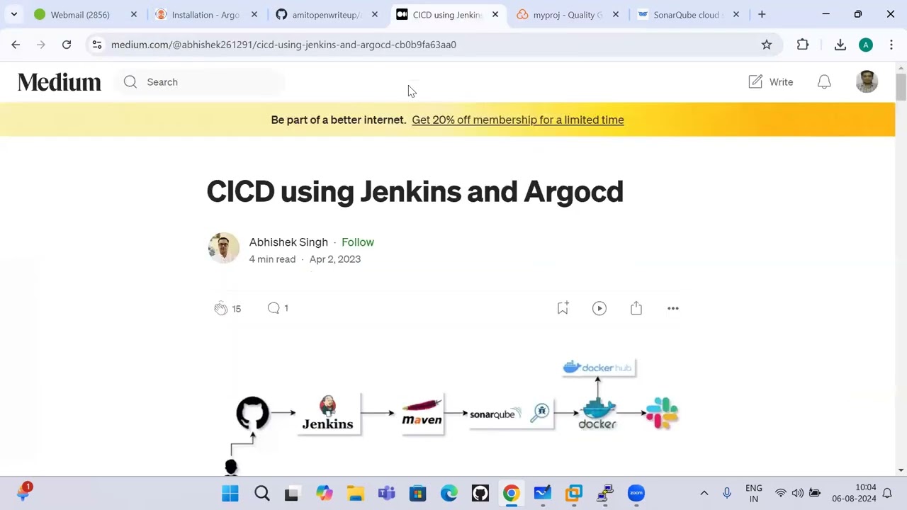 Jenkins CI Pipeline for Sonar scanner