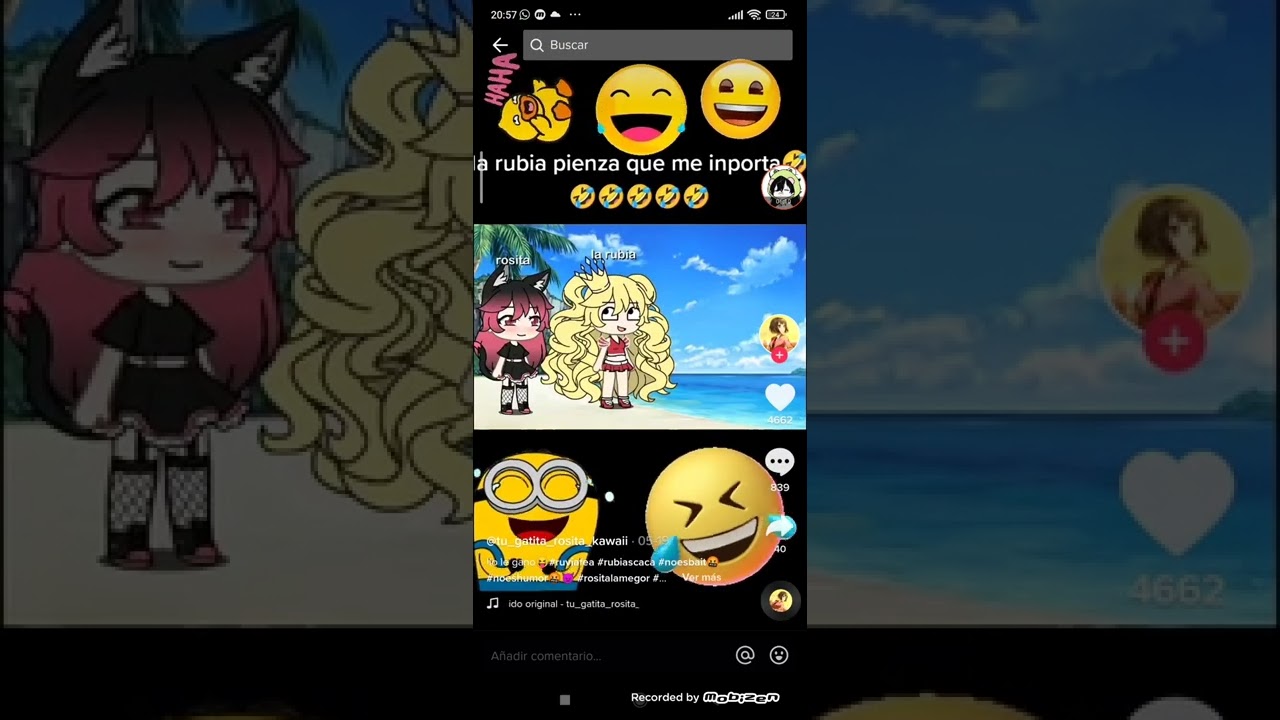 reaccionando a tu gatita Rosita kawaii