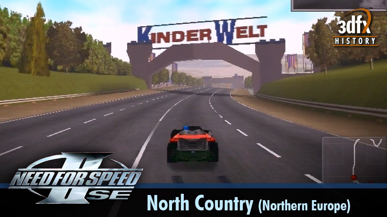 3dfx Voodoo 2 SLI - Need For Speed II SE - North Country - Northern Europe [Gameplay]