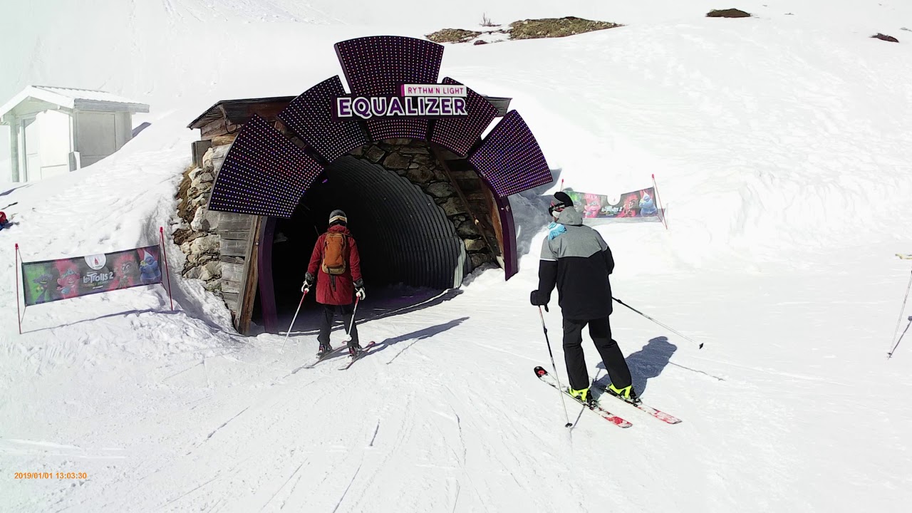 Piste Le Tunnel (Bleue) | La Plagne , Paradiski