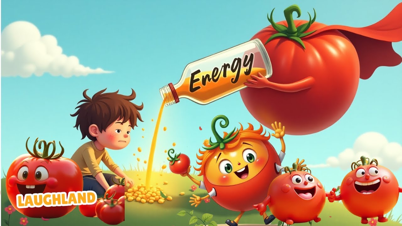 Red Tomatoes  #RedTomato #FunPoem #KidsPoetry #HealthyEating #TomatoRhyme #SingAlong
