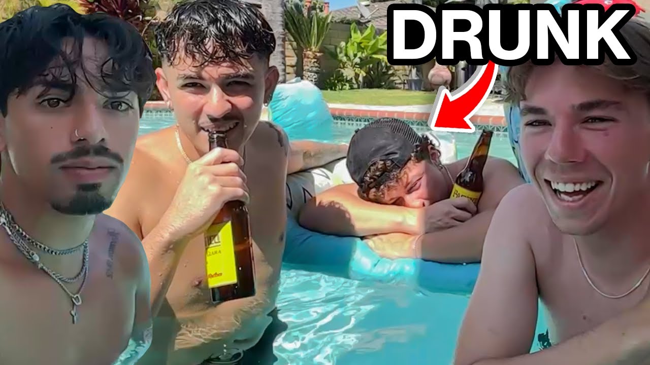 Sage And The Boys Get DRUNK While Swimming!