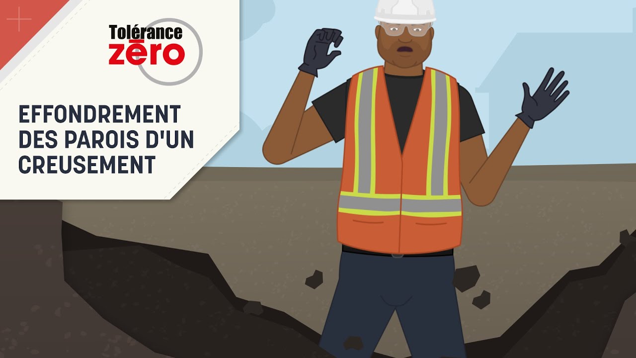 Effondrement des parois d&rsquo;un creusement non &eacute;tan&ccedil;onn&eacute;