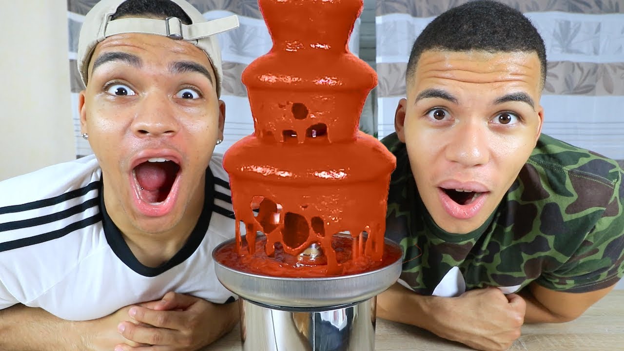 KETCHUP-BRUNNEN CHALLENGE !!! | Kelvin und Marvin