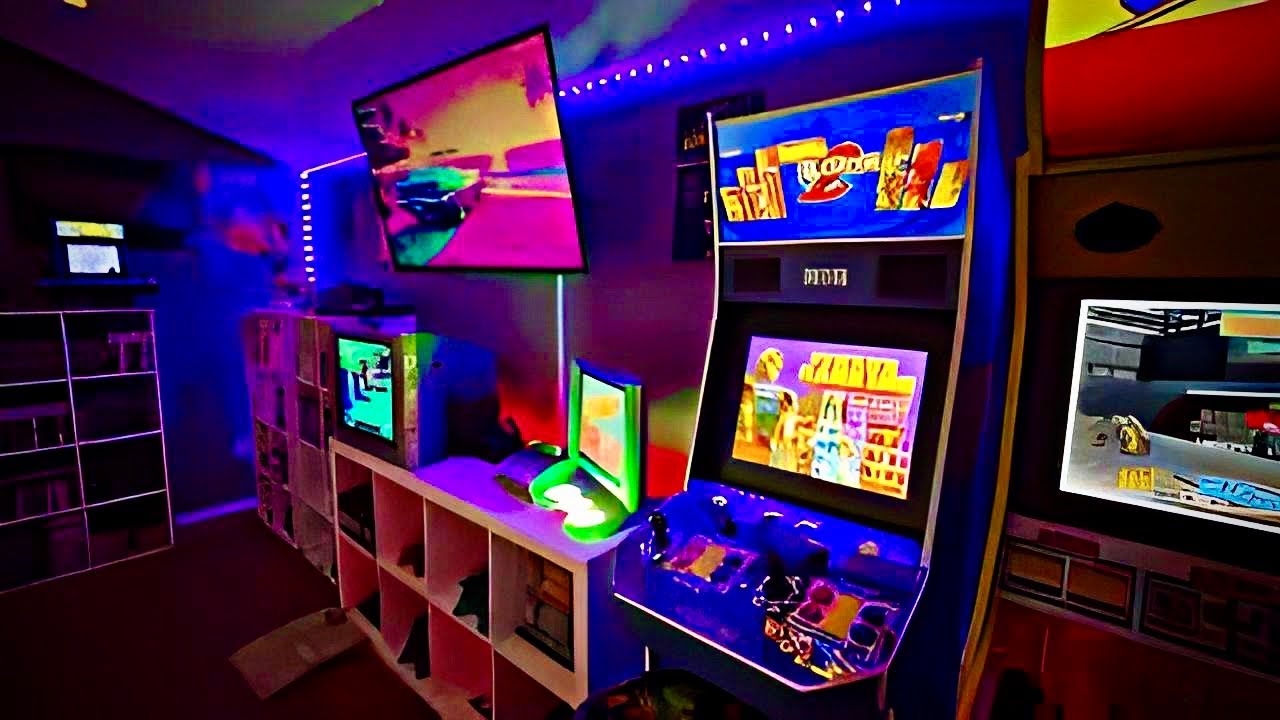 Arcade & Game Room Tour 2024: Three Room Setup