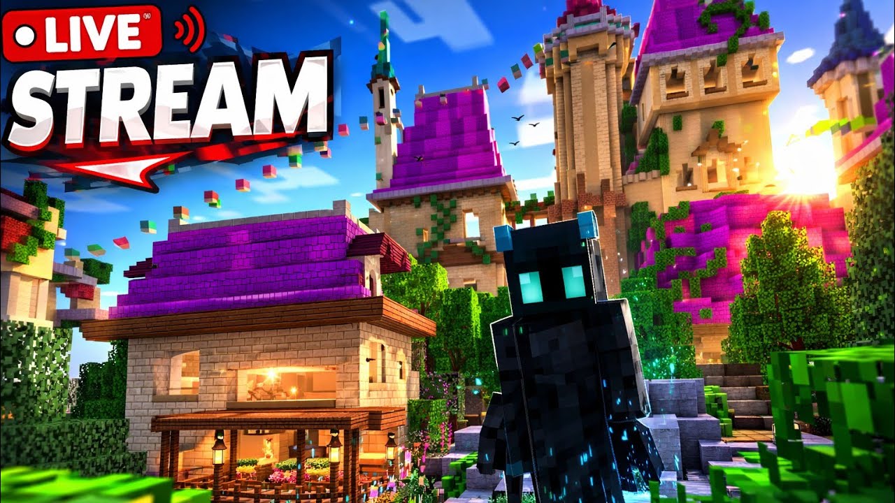 MINECRAFT IN MOBILE || Aa jao live me guy's