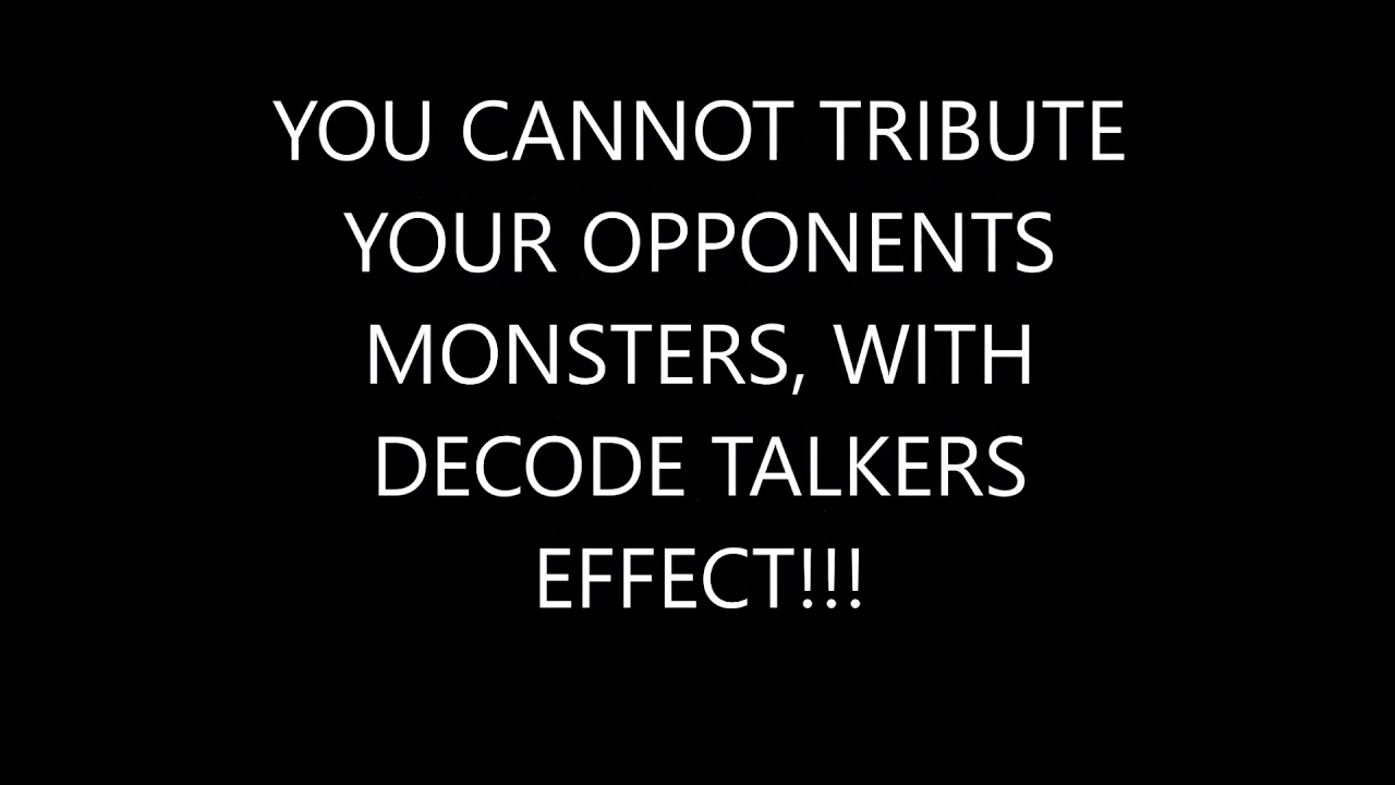 Yu-Gi-OH! Decode Talker Ruling Explained