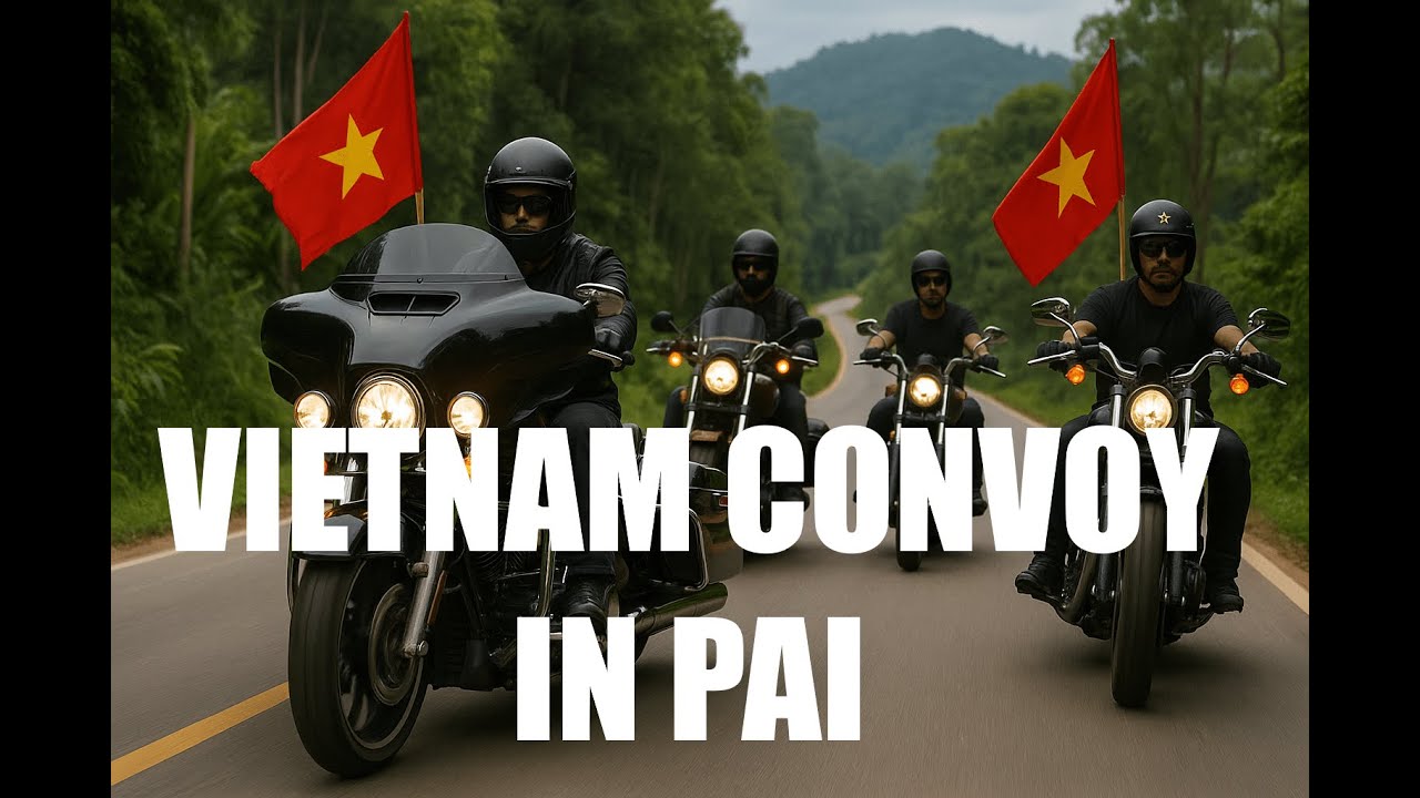 NCK - THAILAND - Pai Roads — Encountering a Vietnam Harley Convoy