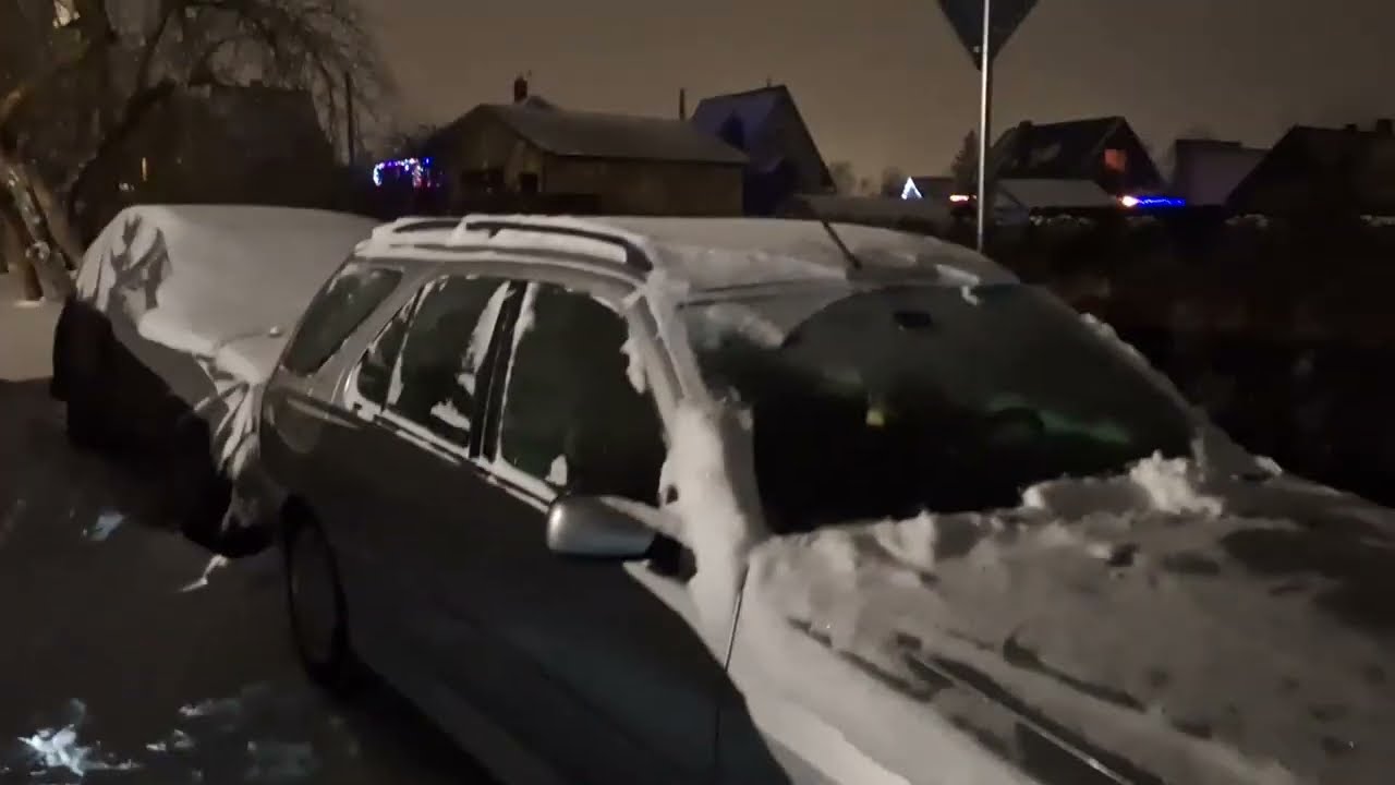 3 snowy cold starts on New Years day -5°C 2026.