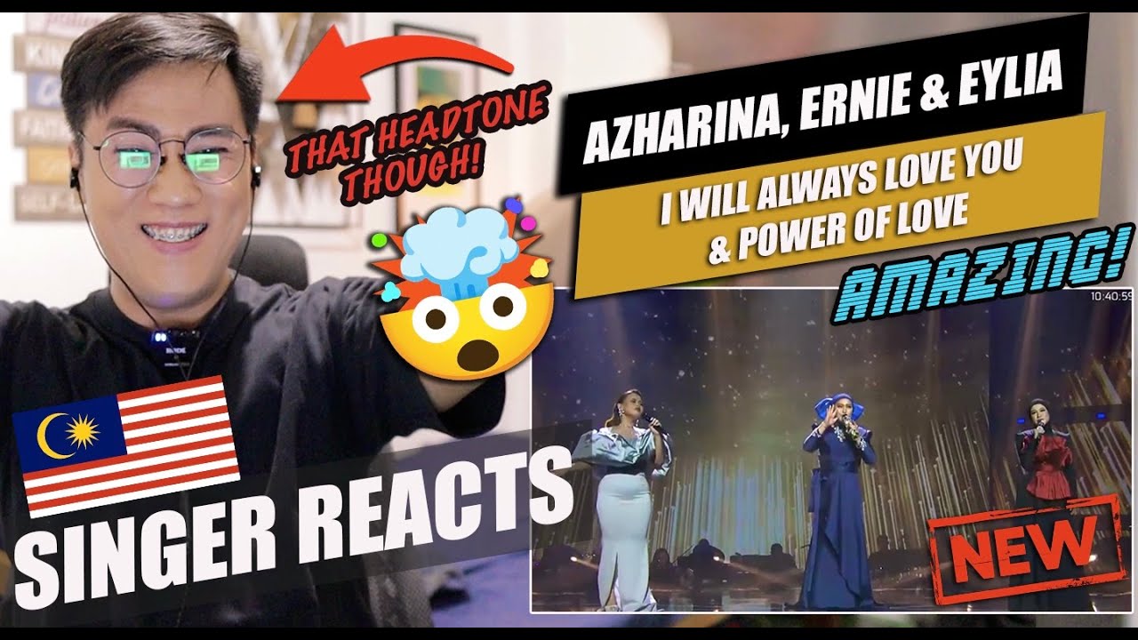 Azharina Azhar, Ernie Zakri & Eylia Guntabid | The Power Of Love & I Will Always Love You | REACTION