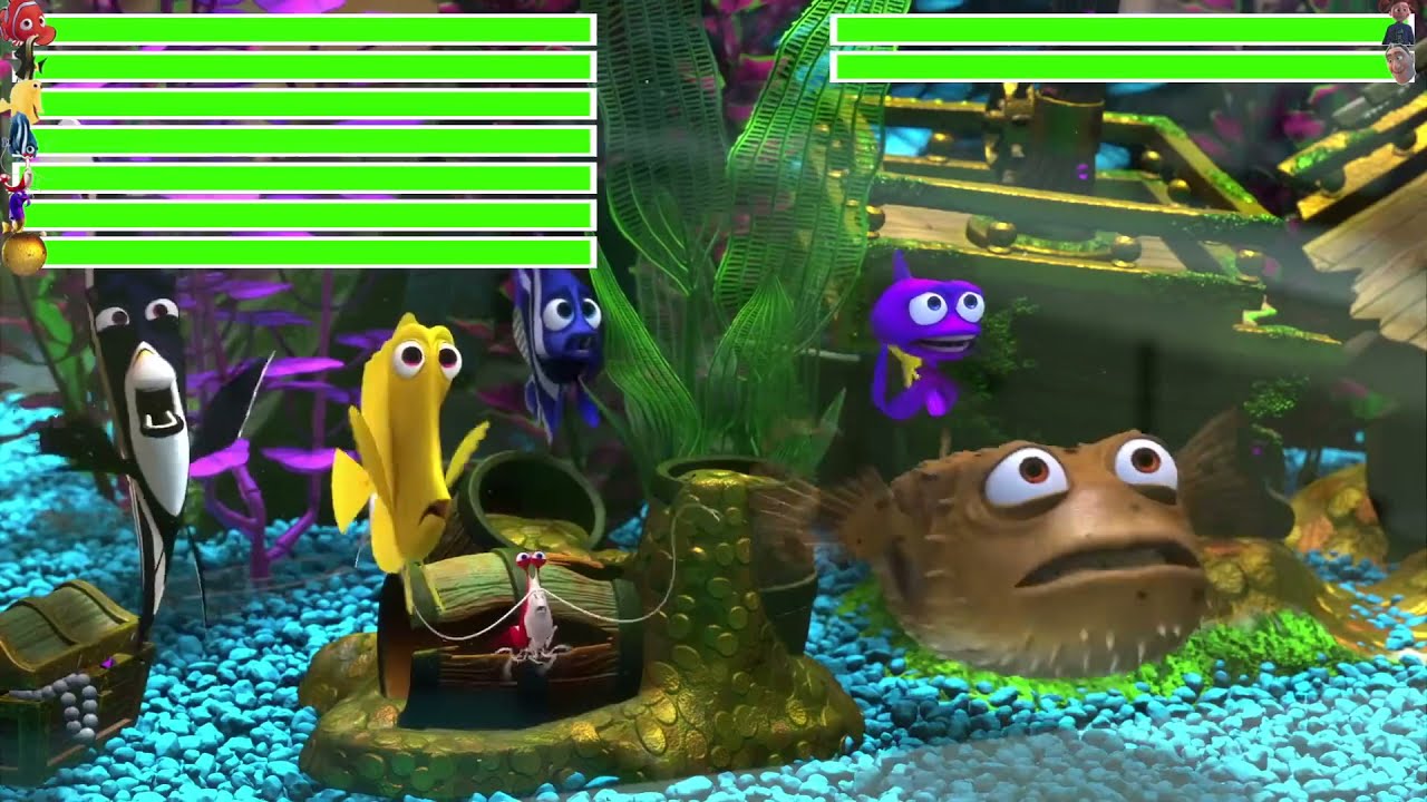 Finding Nemo Final Battle with healthbars (Edited By @GabrielD2002)
