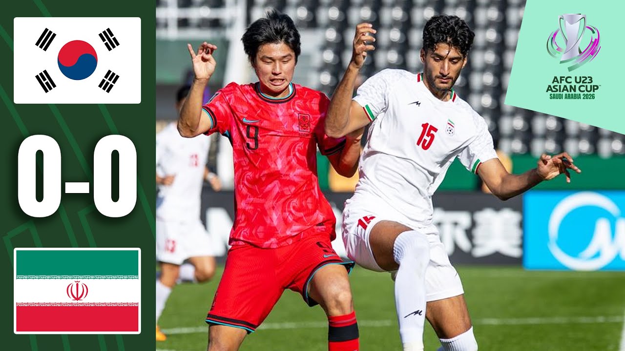 Last-minute misses shape the stalemate! | Korea Republic - IR Iran | Highlights | AFC U23 Asian Cup&trade;